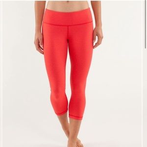 Red - lululemon - crop length